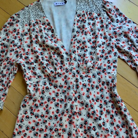 RIXO Juni Puff-sleeve Mini-dress In Micro Shell Size XS - Picture 5 of 14